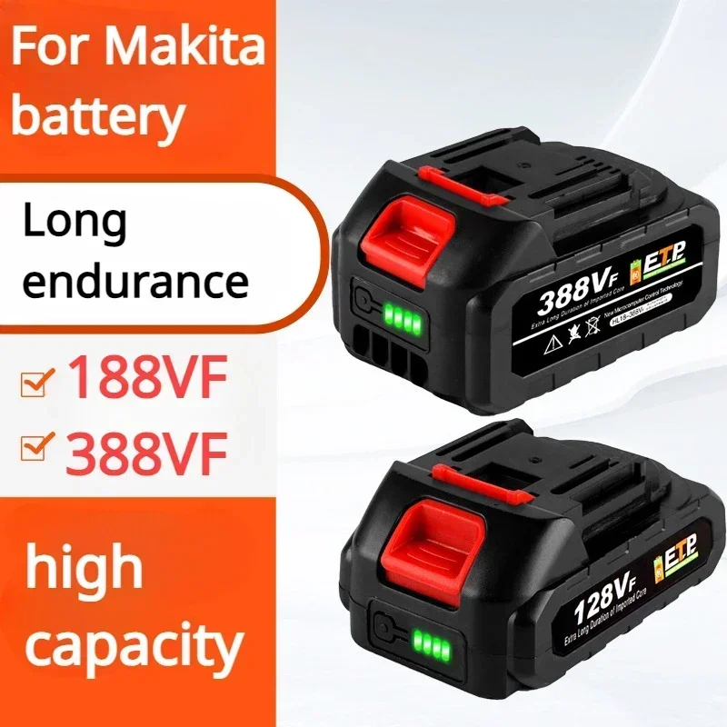 Power Tools Makita - 18V 128VF 388VF 大容量リチウム電池交換可能な電動工具バッテリードリルバッテリー家庭用電動工具マキタバッテリー用