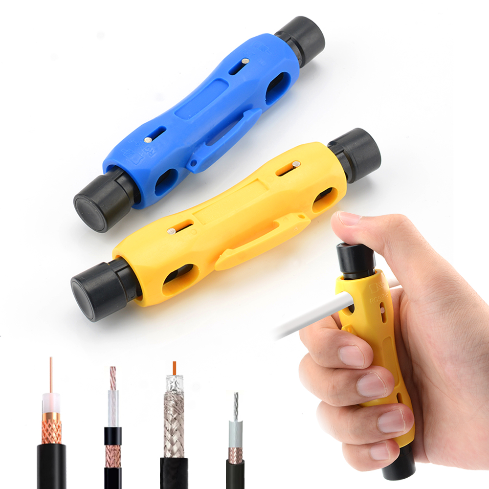 Power Tools America - ポータブルペン型同軸ケーブルストリッパー RG6 RG7 RG11 RG59 両用