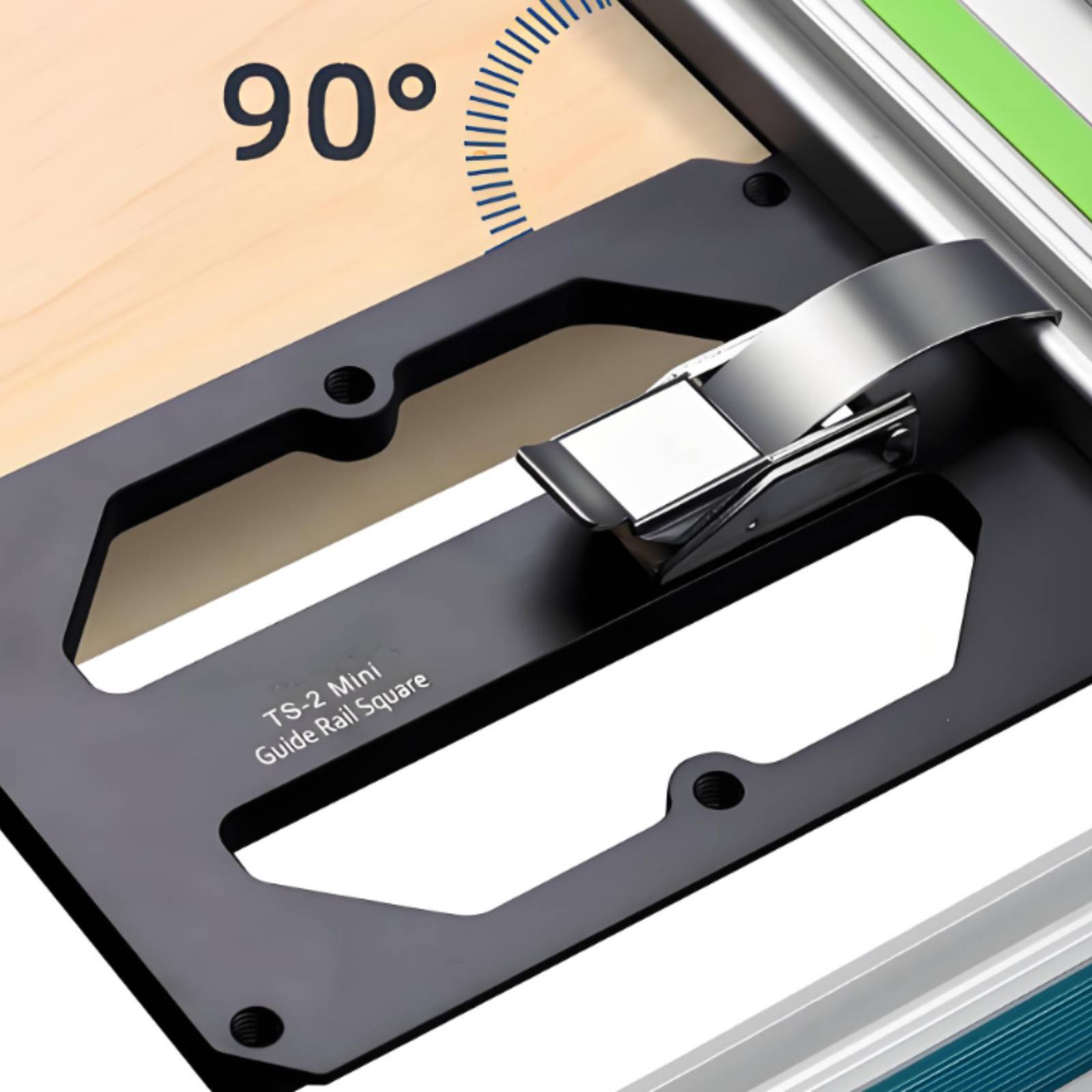 Power Tools Guide - 直角ガイドレール角型薄型プロファイルトラックソー角型90度位置決めプレート長寿命電動工具アクセサリー