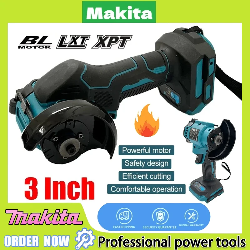 Power Tools Makita - マキタ切断丸鋸新型3インチミニアングルグラインダーコードレス3インチ電動カットオフツールソー電動工具20Vバッテリー