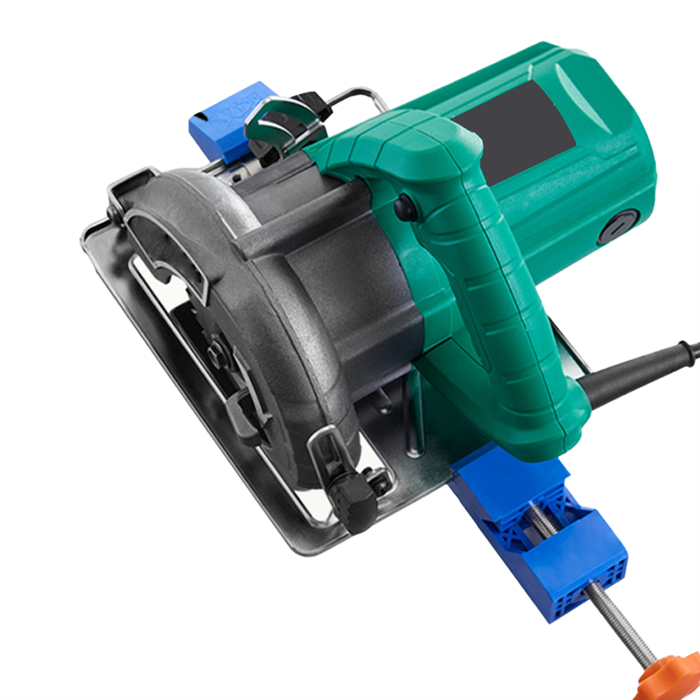 Power Tools Guide - 1/2 個調整可能な切断機ベースガイド丸鋸フライス位置決めクランプクイックカット木工ツール
