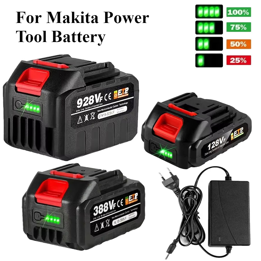 Power Tools Makita - 18V 388VF バッテリー 22500mah 15000mAh 928VF