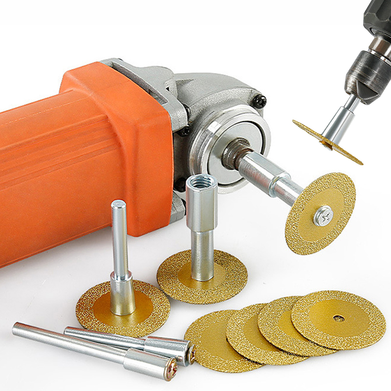 Power Tools On Sale - 40mm ブレイズダイヤモンドソーブレード M10 アングルグラインダー 電動ハンドドリル接続ロッドアダプター セラミック石彫刻切断工具