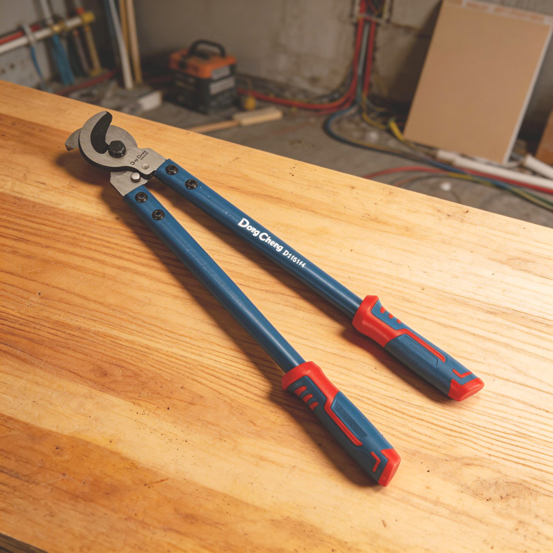 Power Tools America - アメリカンタイプケーブルカッター鍛造レーザー焼入れ銅/アルミワイヤーはさみ快適なゴムハンドル合金鋼プライヤーツール