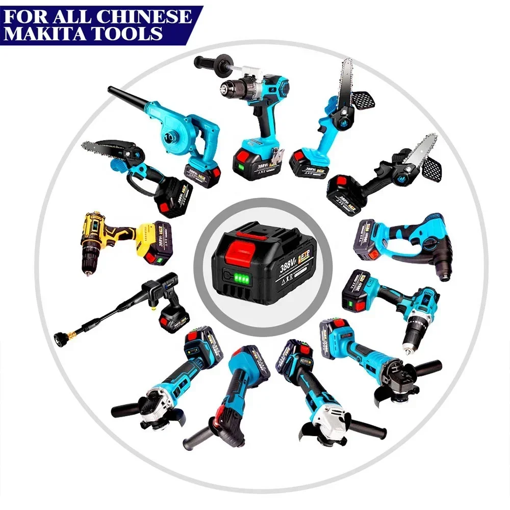 18V 128VF 388VF 大容量リチウム電池交換可能な - Power Tools Makita のレビューと価格