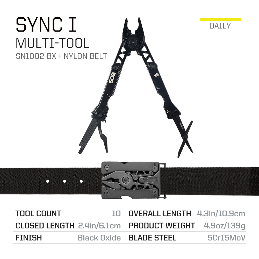 SOG Sync I Traveler EDC マルチツール - Power Tools America のレビューと価格
