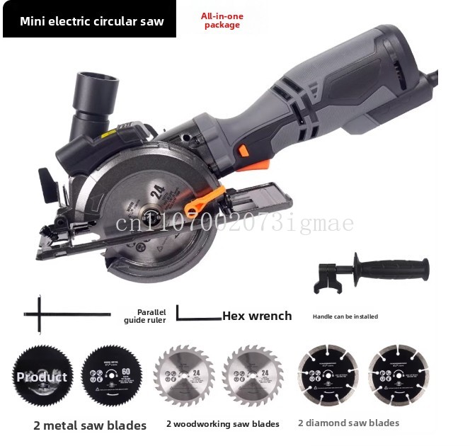 ミニ電動丸鋸レーザーガイド付き木材タイルカッター携帯用ハンド - Power Tools Guide のレビューと価格