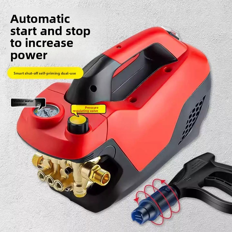 家庭用220Vポータブル高出力圧力調整可能電動洗車ガン、多機 - Power Tools Yard のレビューと価格