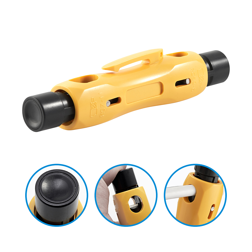 ポータブルペン型同軸ケーブルストリッパー RG6 RG7 R - Power Tools America のレビューと価格