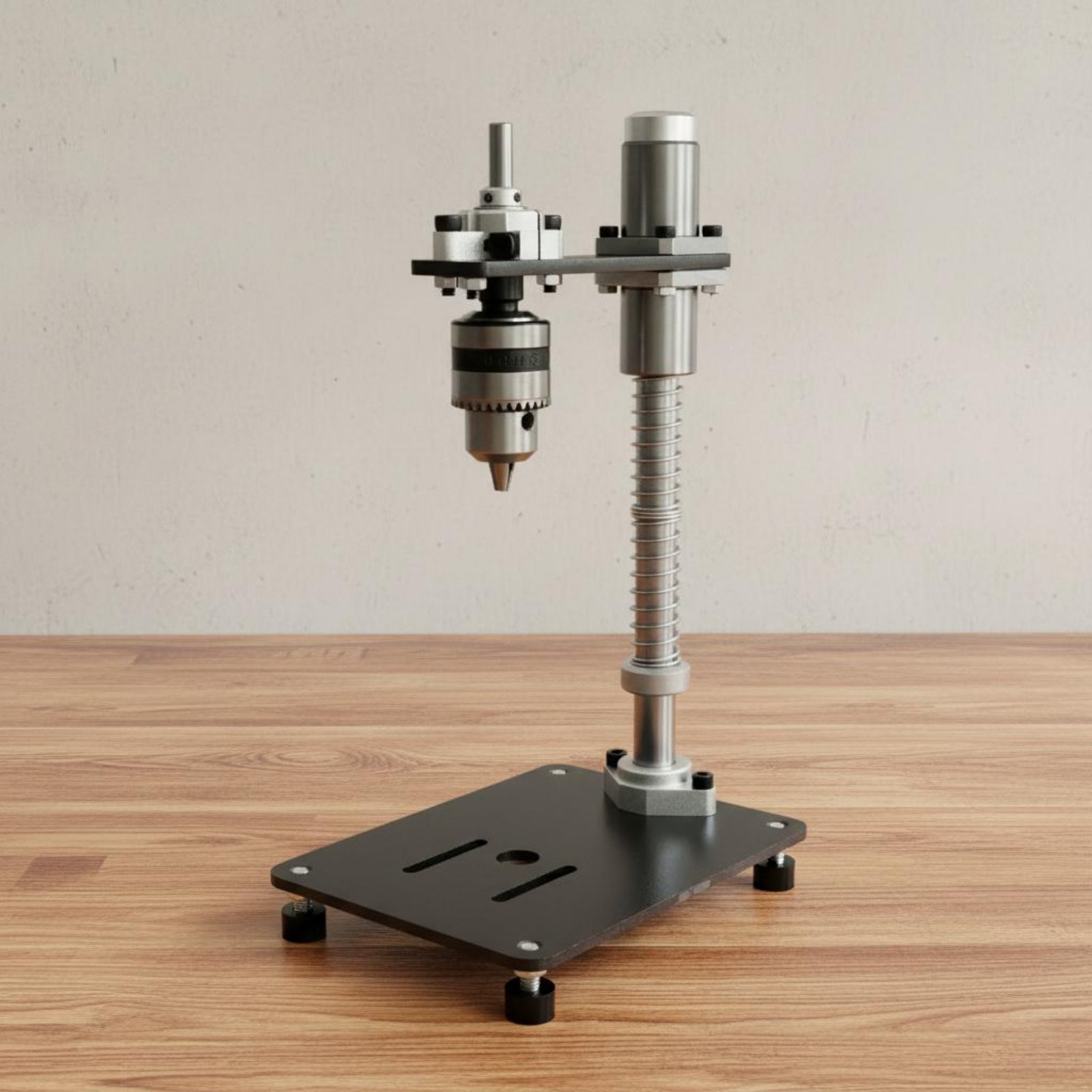 ハンドドリルプレススタンド 安定したクランプ式垂直穴あけガイ - Power Tools Guide のレビューと価格