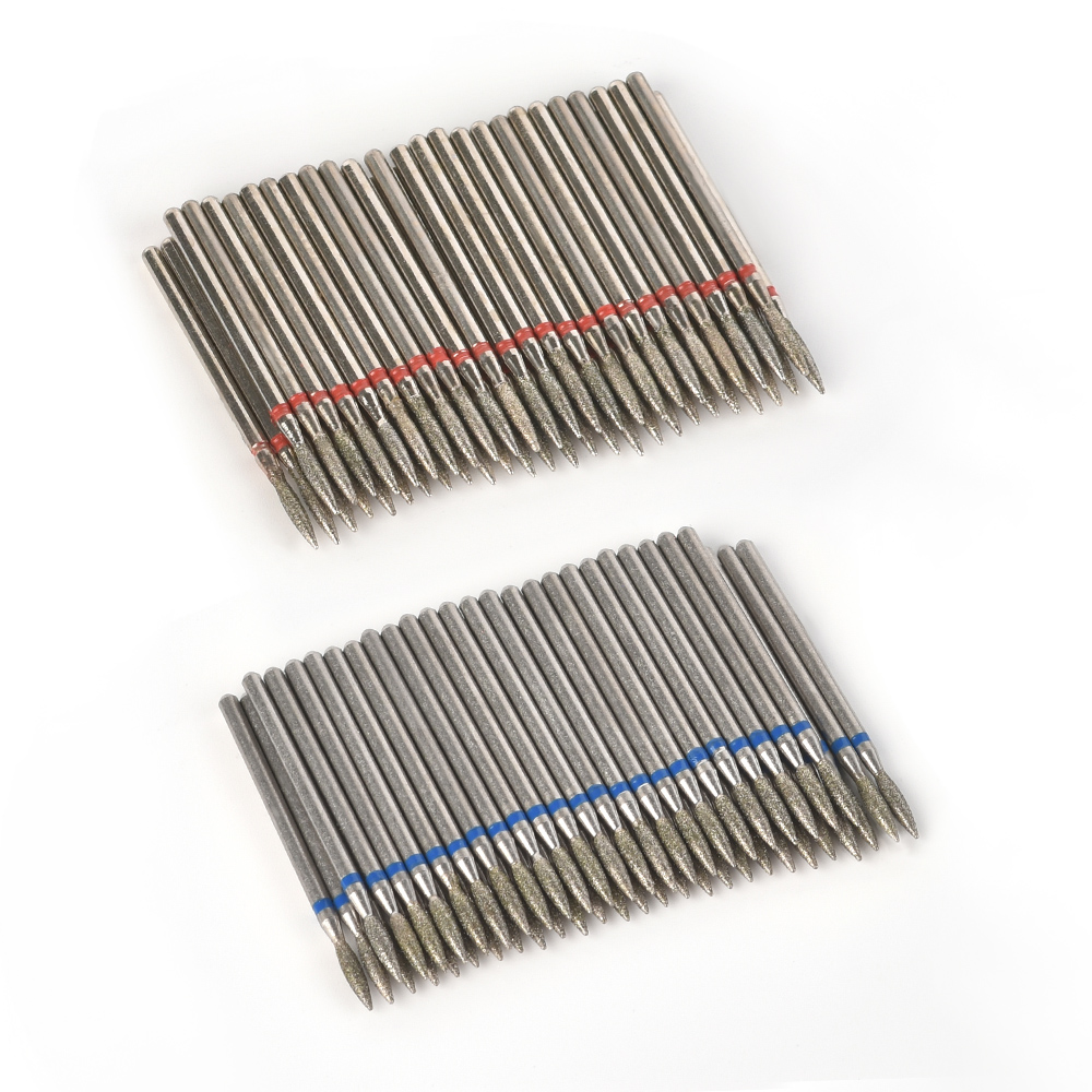 50 個ダイヤモンドフライスカッターマニキュアネイルドリルビ - Power Tools Sheets のレビューと価格