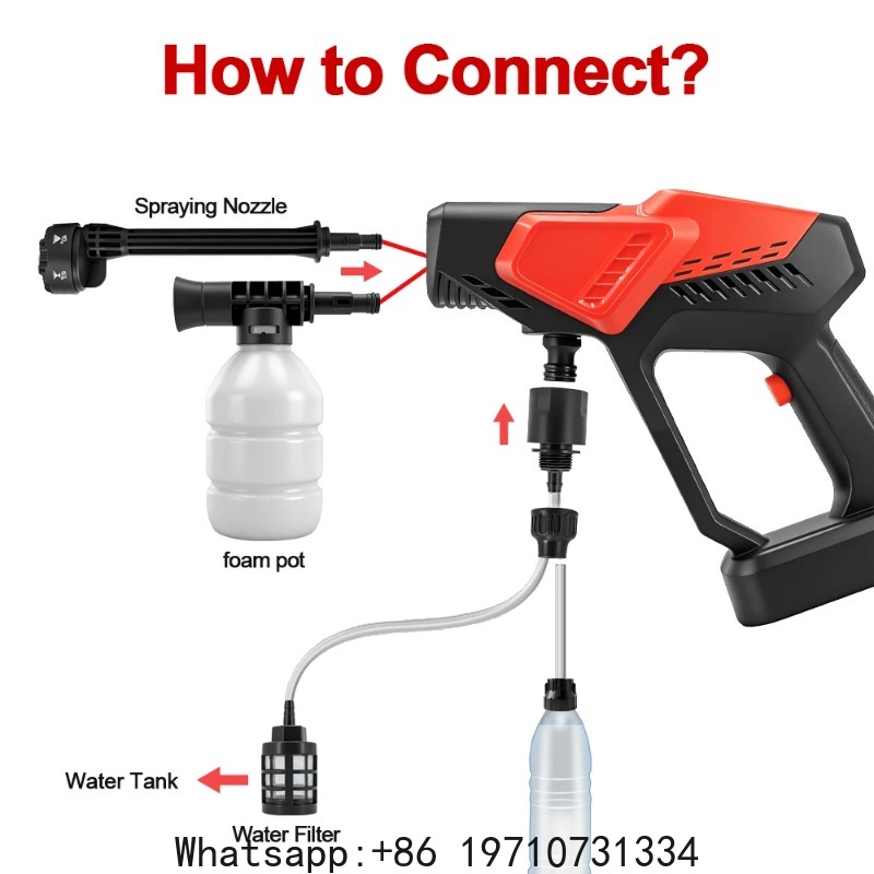 300Bar ブラシレス高圧洗車機強力なコードレス水鉄砲 6 - Power Tools Makita のレビューと価格